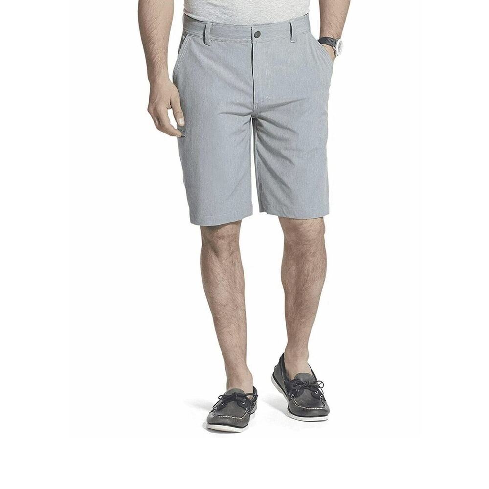 NWT GH Bass & Co Mens Stretch Waistband Quick Dry Shorts 32 x 10.5 Gray Outdoor